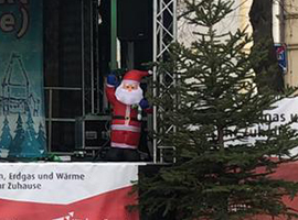 Bühne Weihnachtsmarkt Aken